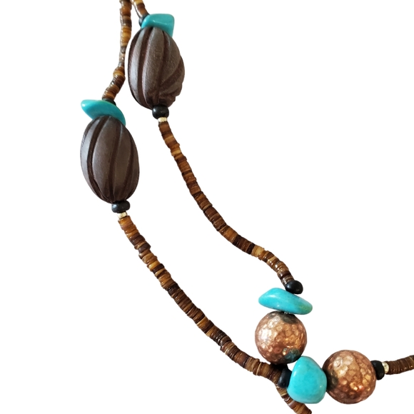 N1569 Retired Silpada Sterling Long Multi-Material Necklace - Picture 5 of 16